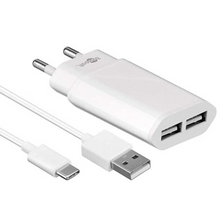 Cargador con Cable Micro Usb Blanco de 1m