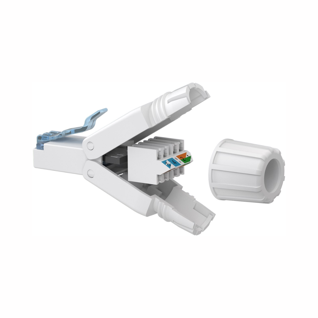 Conector de red Rj45 sin Herramientas CAT 6A UTP