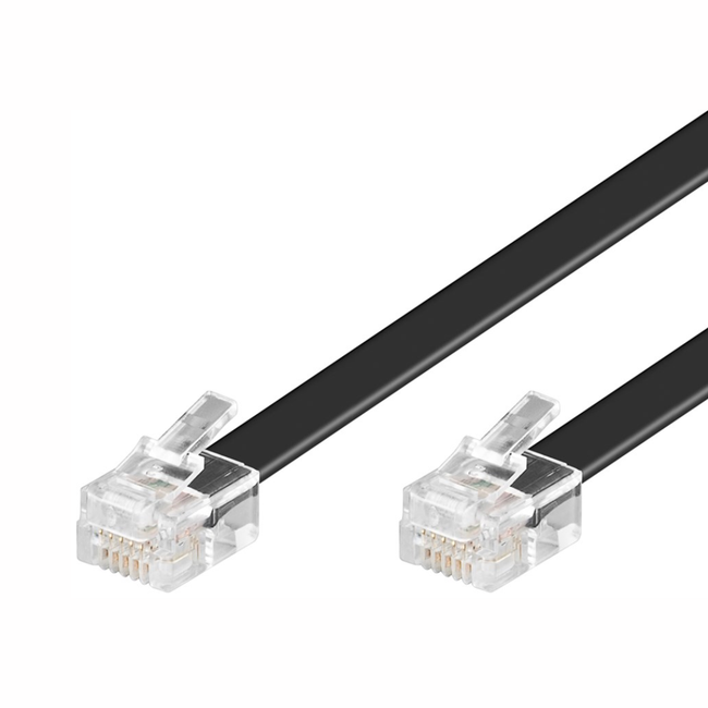 Cable de Telefónico Negro RJ12 M/M