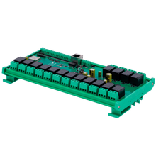 Módulo de adquisición y control de datos | 16 entradas digit. / 16 salidas de relé (NA/NC) | Protocolos: Modbus/TCP, TCP/IP, UDP, HTTP,...  | Servidor web integrado | 1 puerto Ethernet 10/100 Base-TX, 1 puerto WiFi | Montaje en carril DIN
