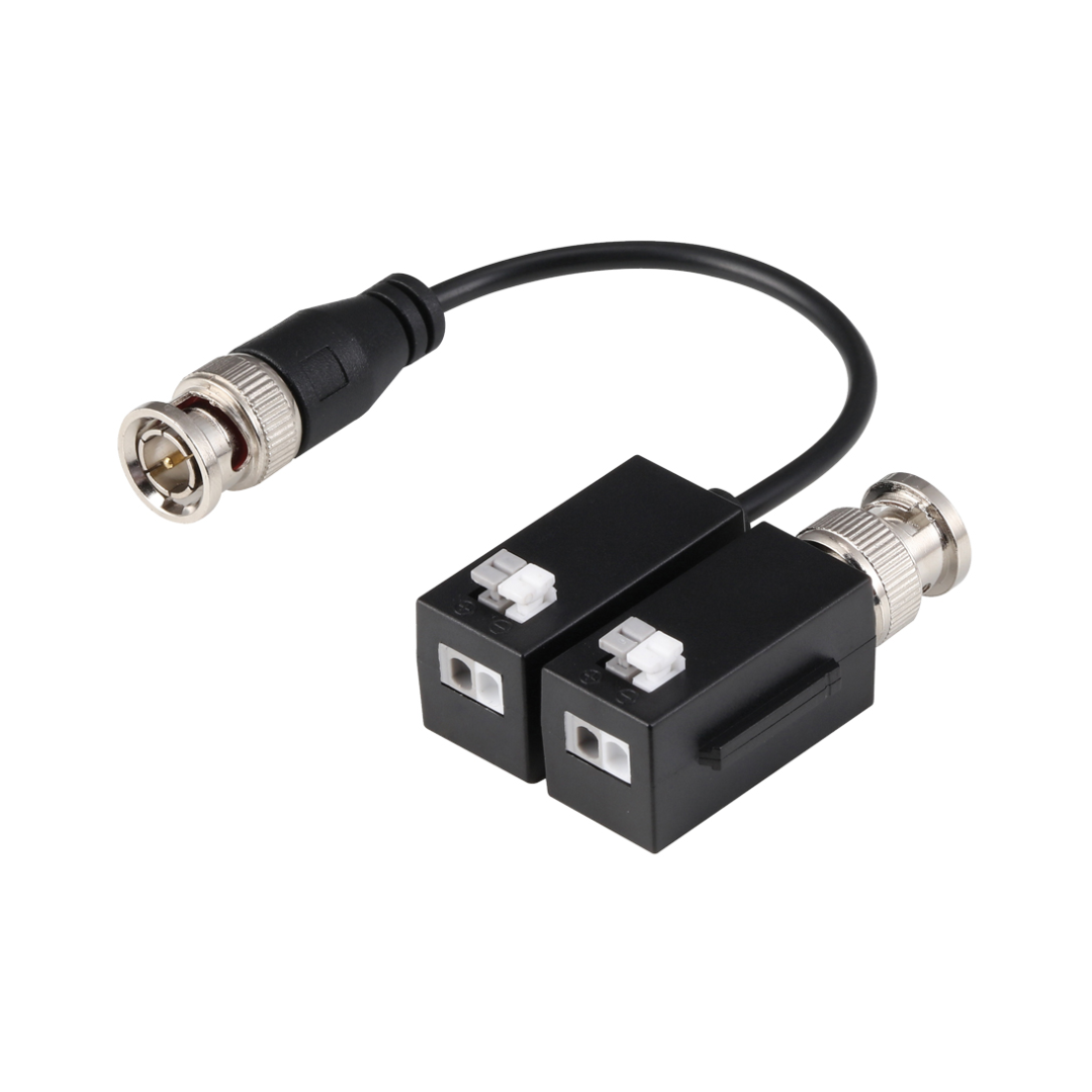 Kit Conversor UTP Vídeo para HDCVI/TVI/AHD hasta 4K Apilable con 1 Cable Flexible y PushPin (2 uds)