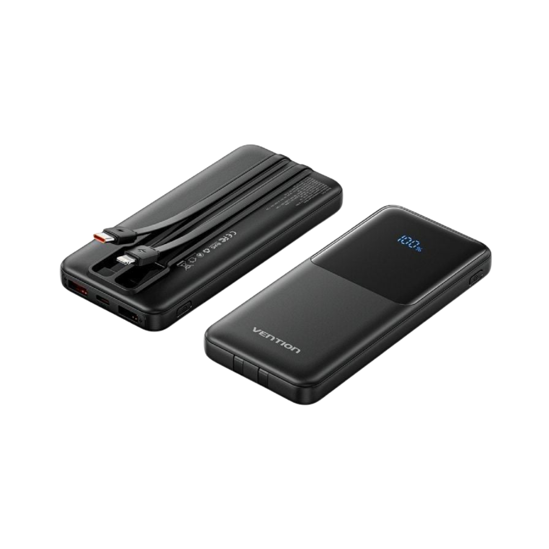 Powerbank 10000mAh Vention FHOB0/ 22.5W/ Negra