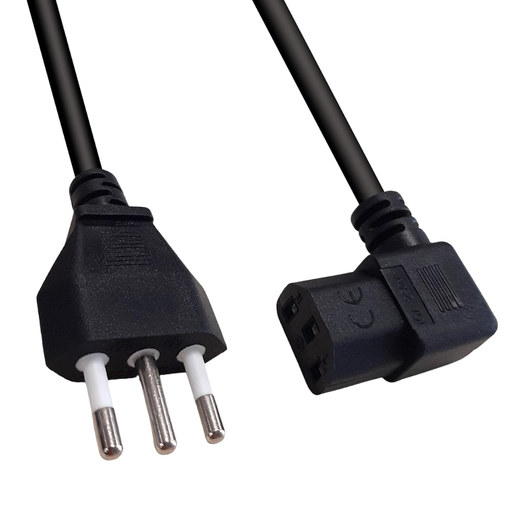 Cabo de alimentação C13 com conector italiano, 2 m