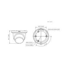 Domo IP H265 8M DN WDR Starlight IR30m 2.8mm IP67 PoE SD MIC AI