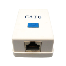 Caixa semi-blindada para montagem em superfície CAT6 com 1 saída, RJ45