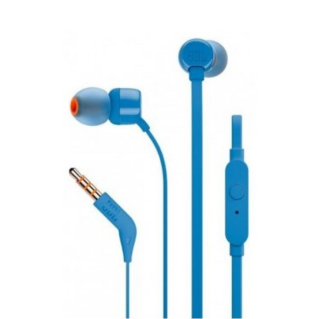 Auriculares de boton manos libres JBL, azul