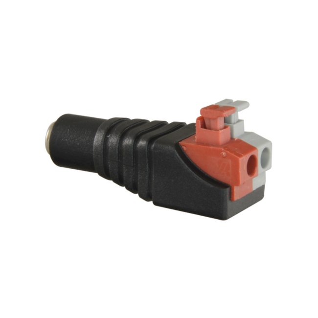 Easy-to-Connect Female DC Connector - Output +/- 2 Terminals 36 mm 