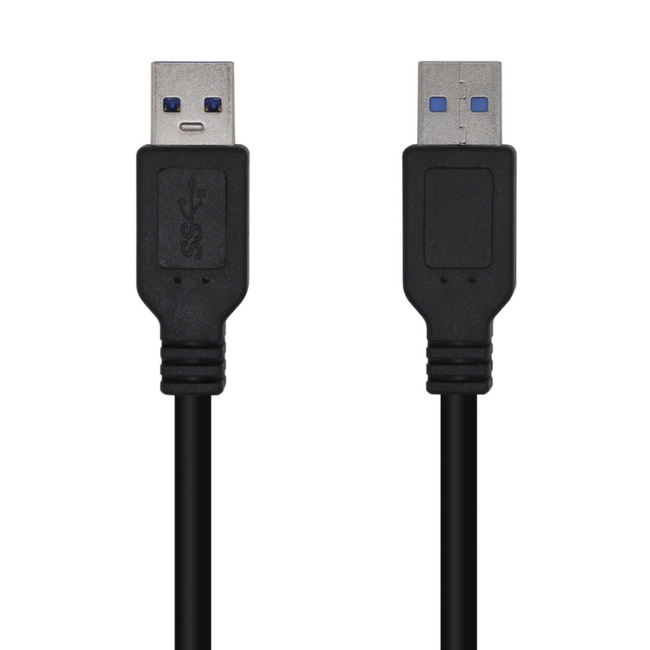 Cable USB 3.0, tipo A/M-A/M, Negro, 1m