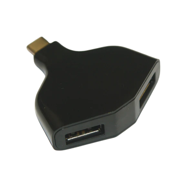 Hub OTG compacto USB 3.1 para 2 portas USB 2.0.