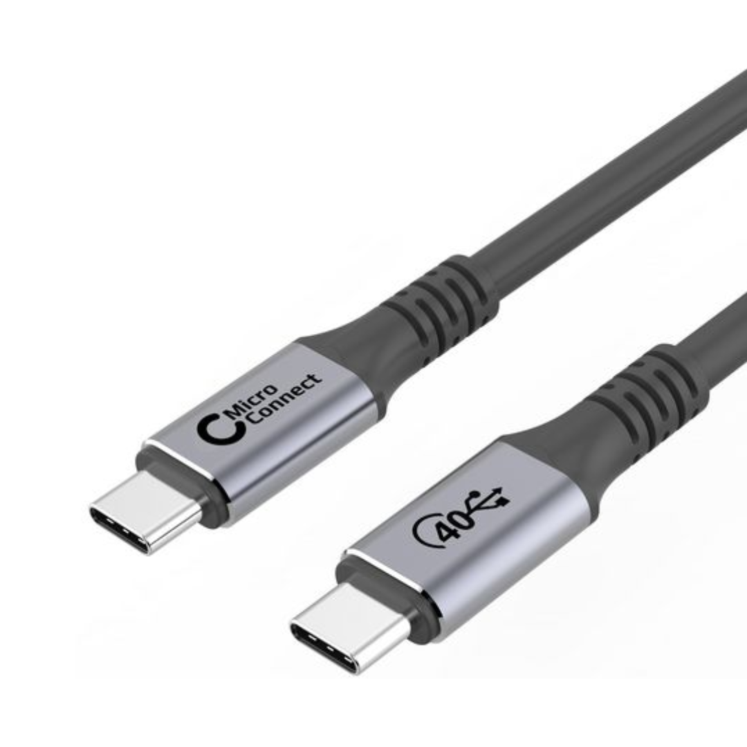 Cable USB 4.0, 100W, 40Gbps, 5k60Hz, Gen 3x2, 0,5m