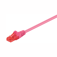 CAT 6 Patch Cable, U/UTP, pink, 2m