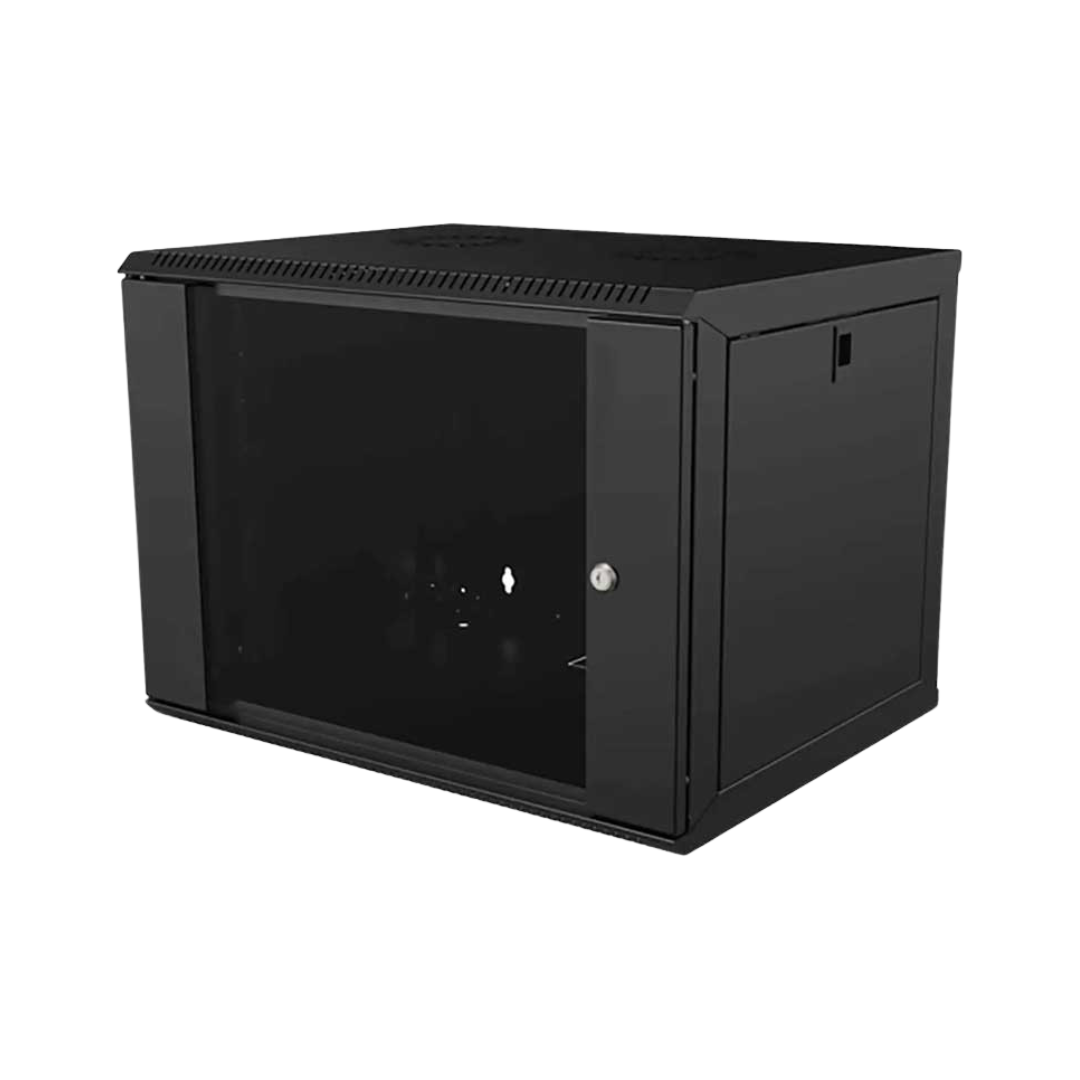 Armario Rack 19 Mural 12U Y 60 DE FONDO CON MEDIDAS  56.5(AL)x56,8(An)x60(Fo) cm