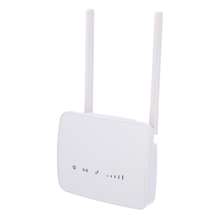 Router Safire 4G com velocidade de download de 150 Mbps e upload de 50 Mbps. 