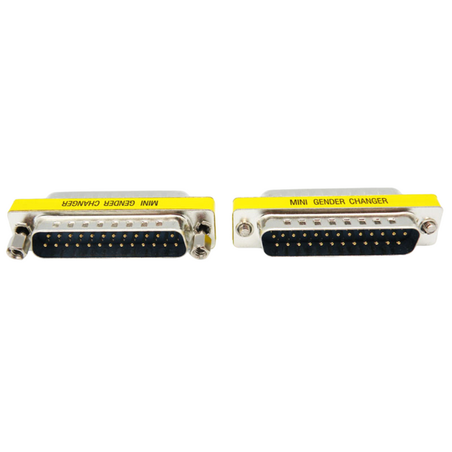 Adaptador DB25M - DB25M, METAL