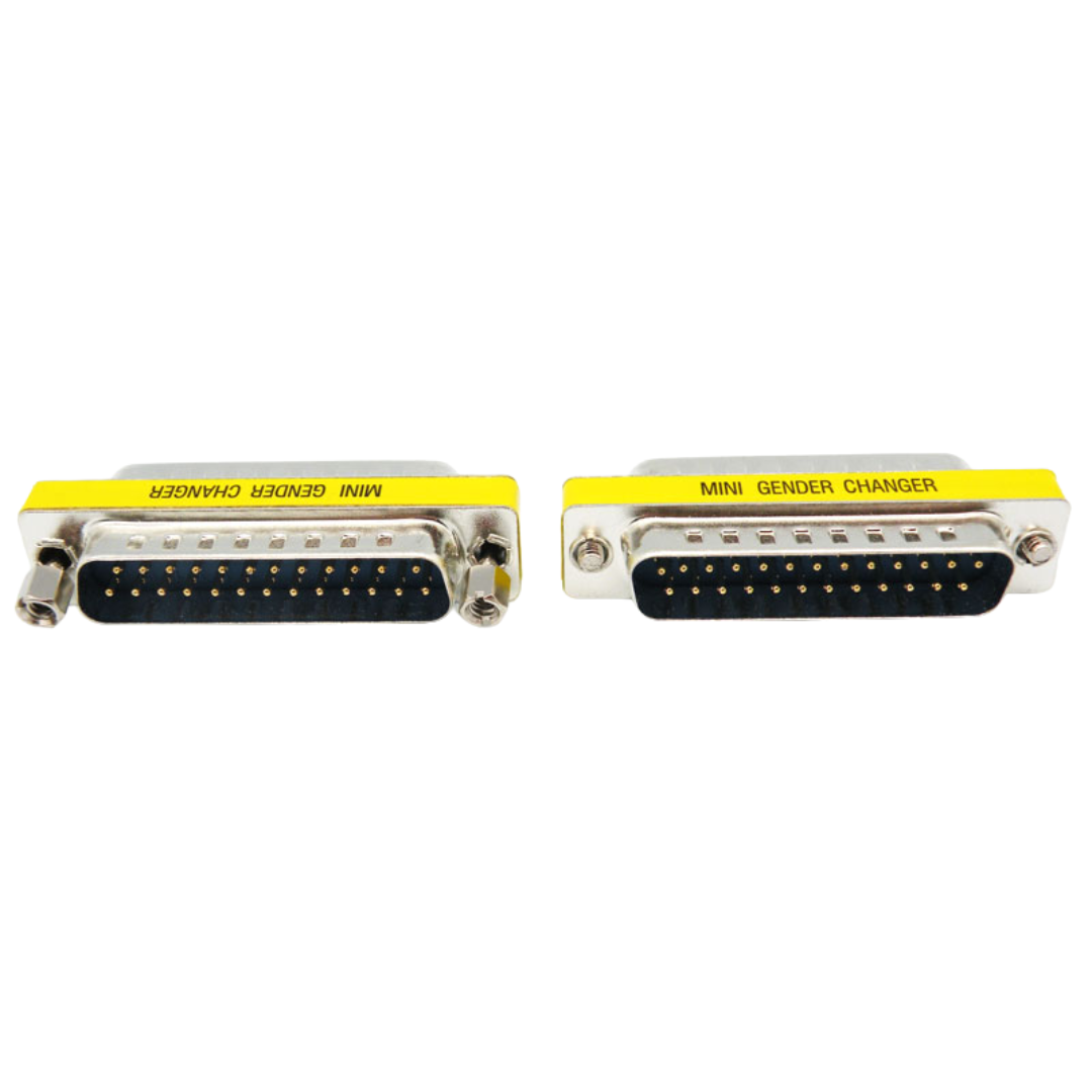 Adaptador DB25M - DB25M, METAL