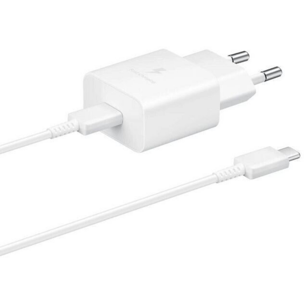 Samsung 25W wall charger + USB-C cable
