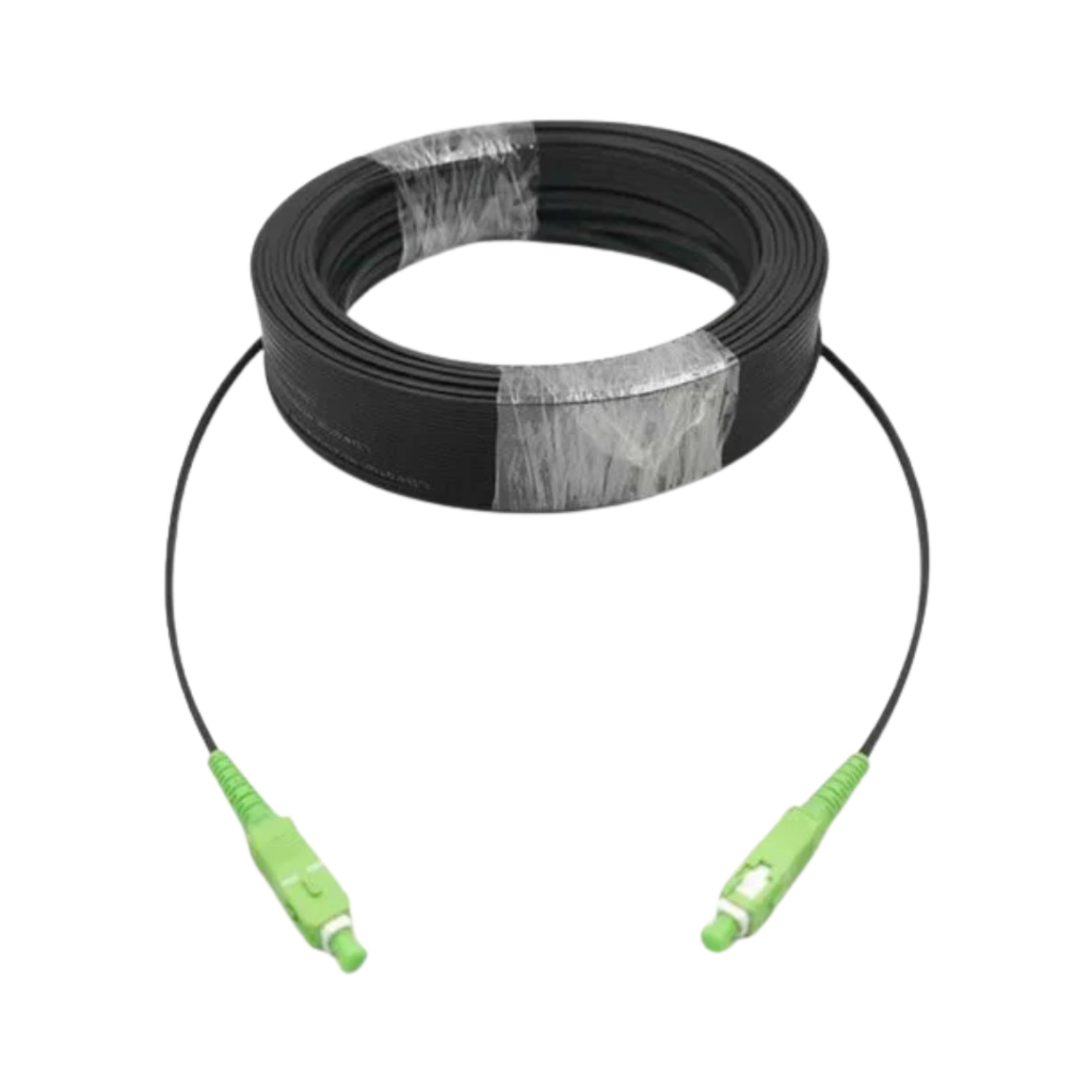 Cabo de fibra ótica monomodo para exterior 2xsc/apc - Vários comprimentos 