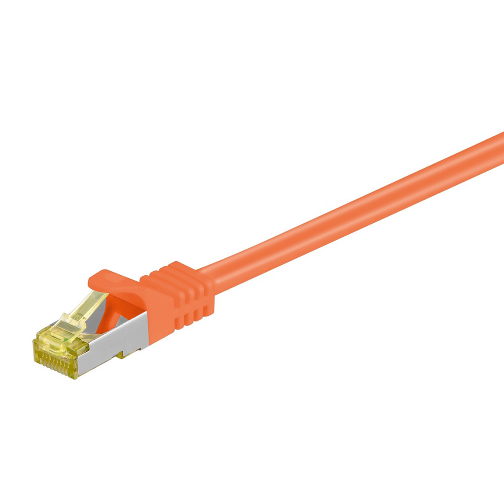 Cabo de interligação RJ45 CAT 6A S/FTP (PiMF), com cabo CAT 7 não encapsulado, 10m