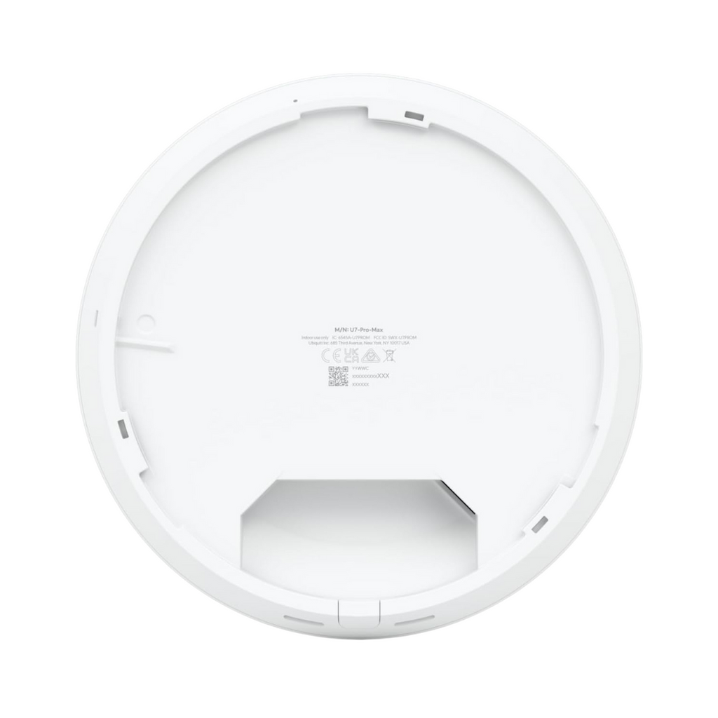 Ponto de acesso WiFi 7 para montagem no teto com 8 fluxos, compatível com 6 GHz. Análise espectral para uma melhor seleção de canais. Cobertura.