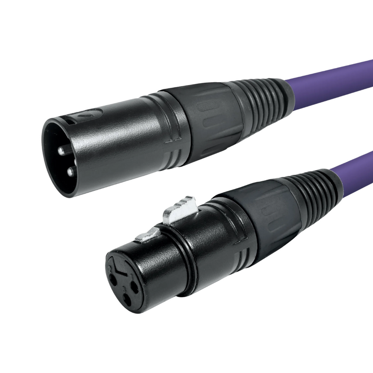 Cabo DMX XLR 3P M - XLR 3P A, 3m