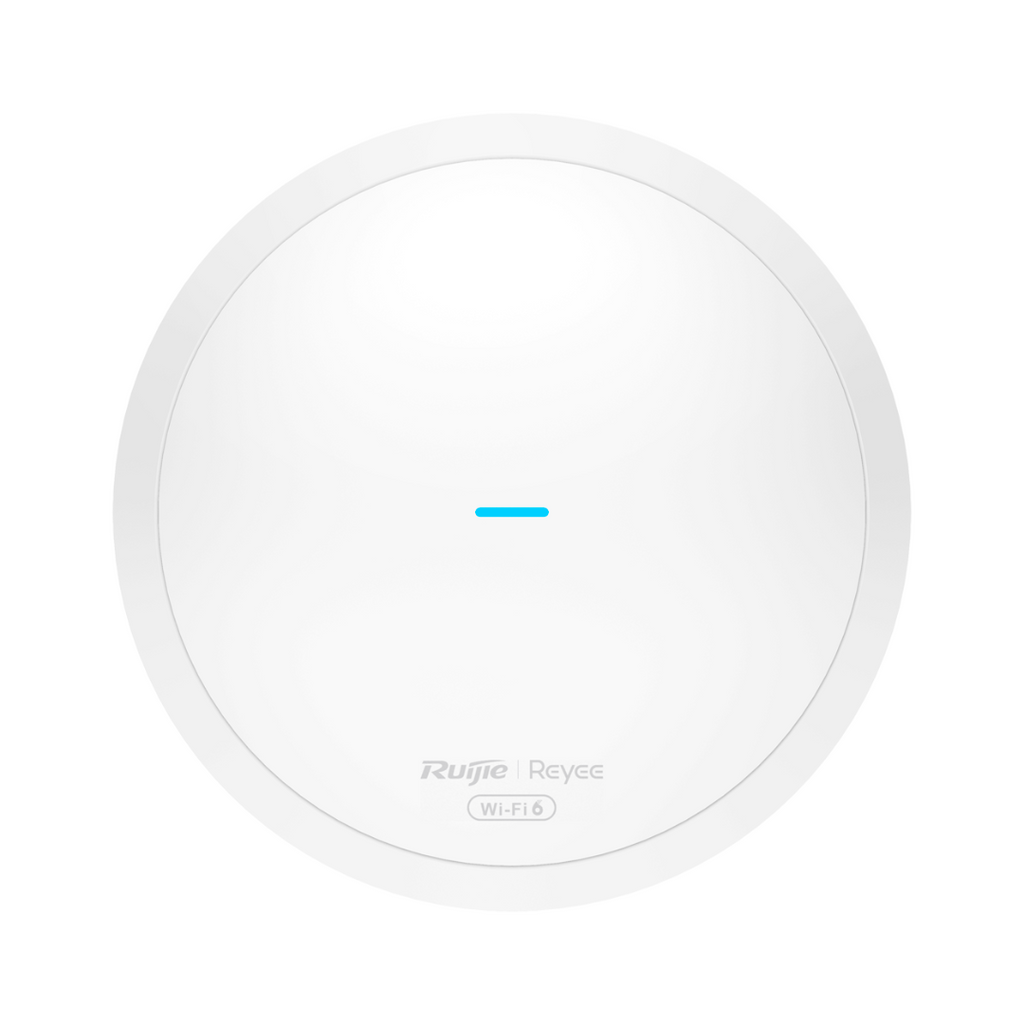 Ponto de acesso Wi-Fi 6 omnidirecional, frequências de 2,4 e 5 GHz, até 1800 Mbps