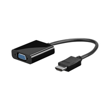 HDMI TO VGA ADAPTER M/H 10 CM + CONEX WITH AUDIO 3.5 CM BLACK