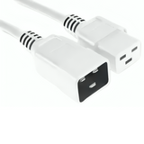 CABLE IEC C20 A IEC C19 - 2 metros - Blanco