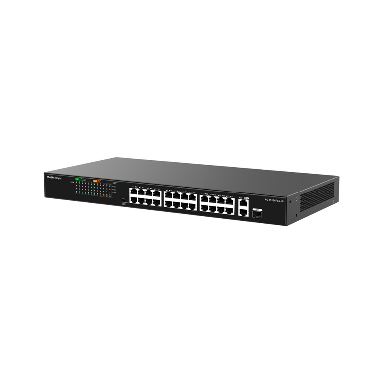 Reyee Rackmount PoE Switch - 24 PoE+ Ports with 180W Total PoE Power 