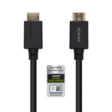 Cabo HDMI V2.1, certificado para ultra alta velocidade 8K 60Hz 48Gbps, A/MA/M, preto, 1,5m