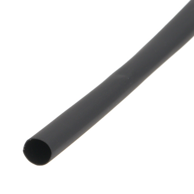 Pack de corte [1.2m] de tubo termo retráctil 2:1 Ø1.6mm negro – Poliolefina libre de halógeno e ignífugo [x25]
