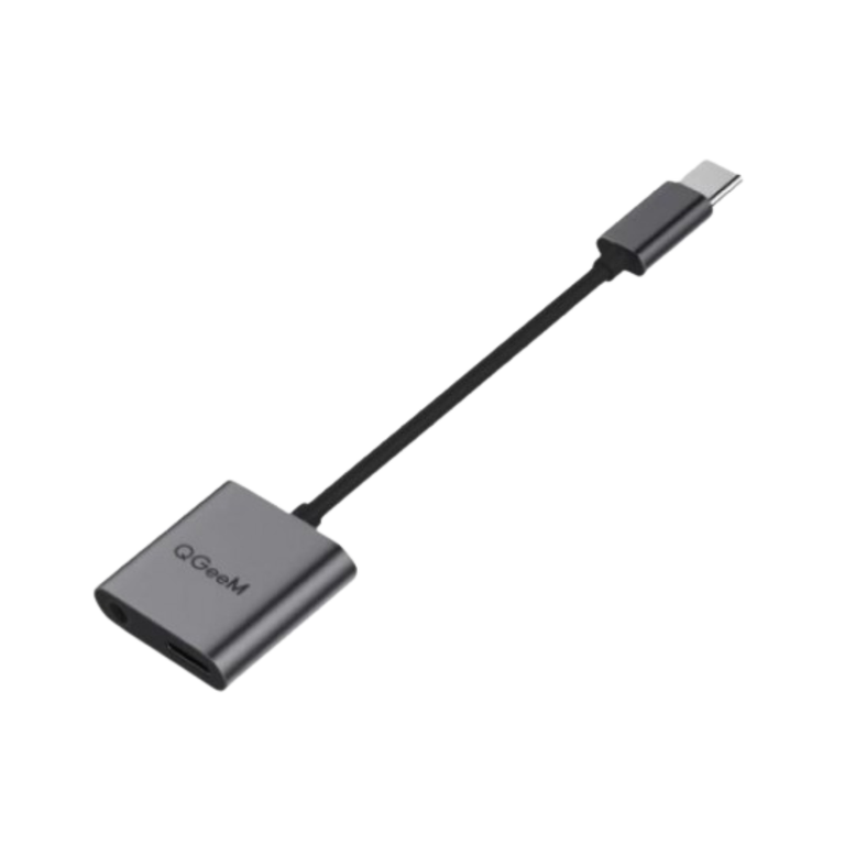 Adaptador de áudio + PD Tipo C para USB 3.1 de 3,5 mm