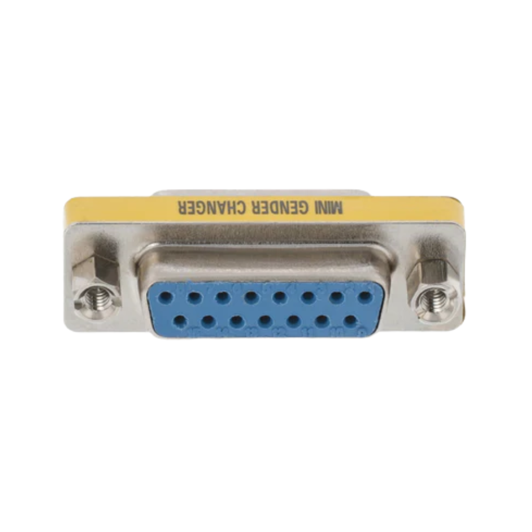 Adaptador Serie D-sub de 15 Pines Hembra - Metálico