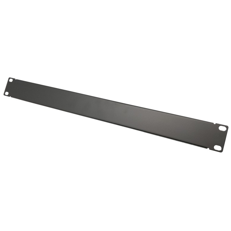 Painel cego para rack de 19", tampa preta