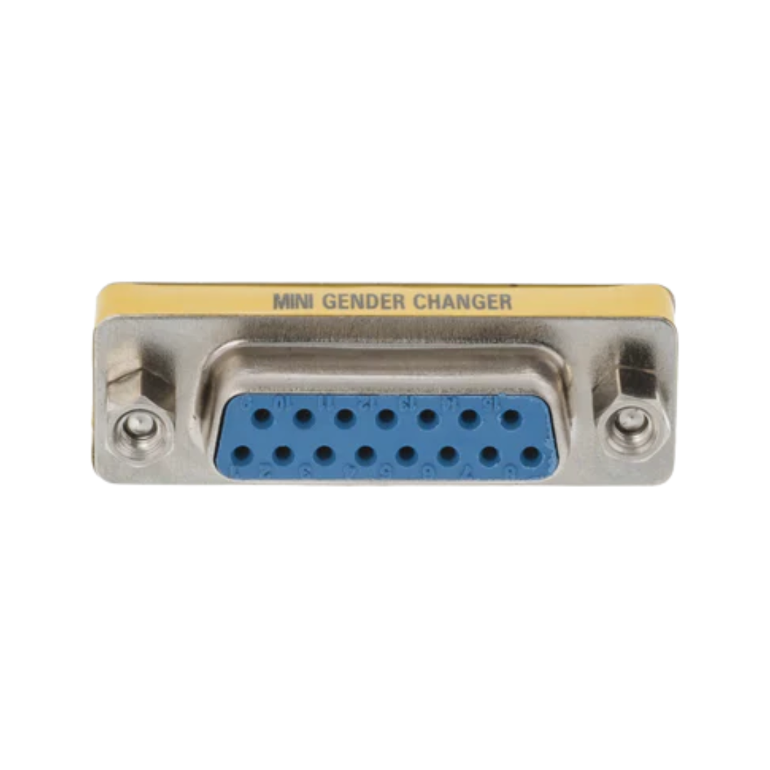 Adaptador Serie D-sub de 15 Pines Hembra - Metálico