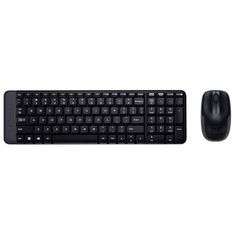 Teclado ISO ES + Rato Óptico Sem Fios Logitech MK220