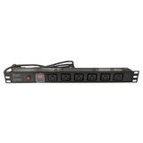 Regleta para rack 19" 1U 6 x IEC C19