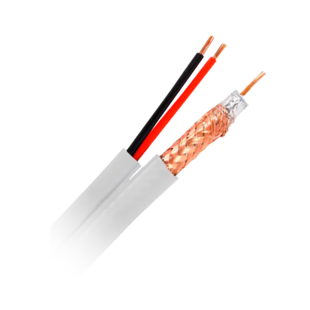 Cable combinado RG59+alimentación, 100 m
