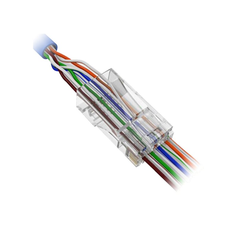 RJ45 Crimp Connector - Category 5 Special - Front Opening for Easy Installation - 8P8C - (price per unit)