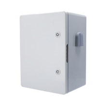 Armario de poliéster IP65 gris 40 x 30 x 22 cm BOX-403022-IP65, vista frontal