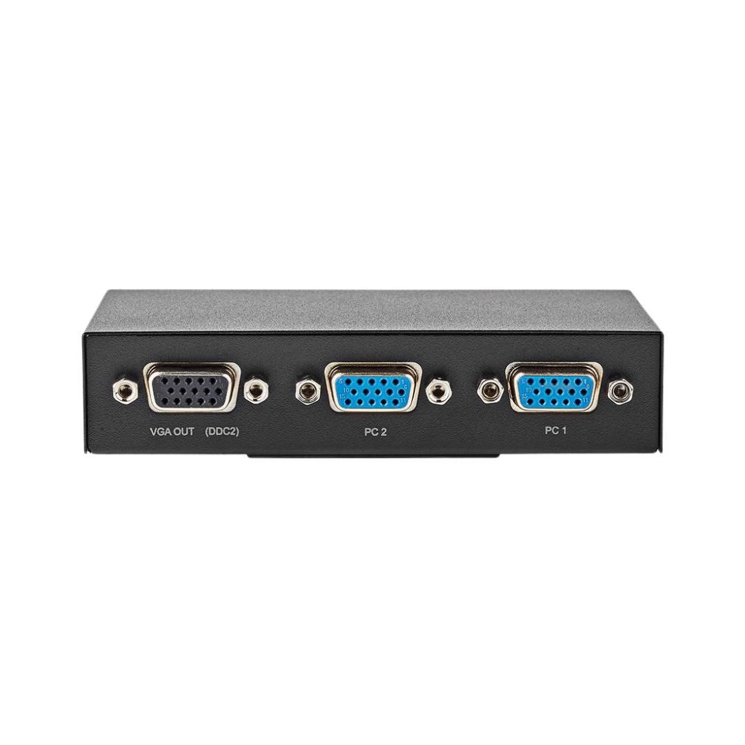 2 Puertos Conmutador VGA Negro