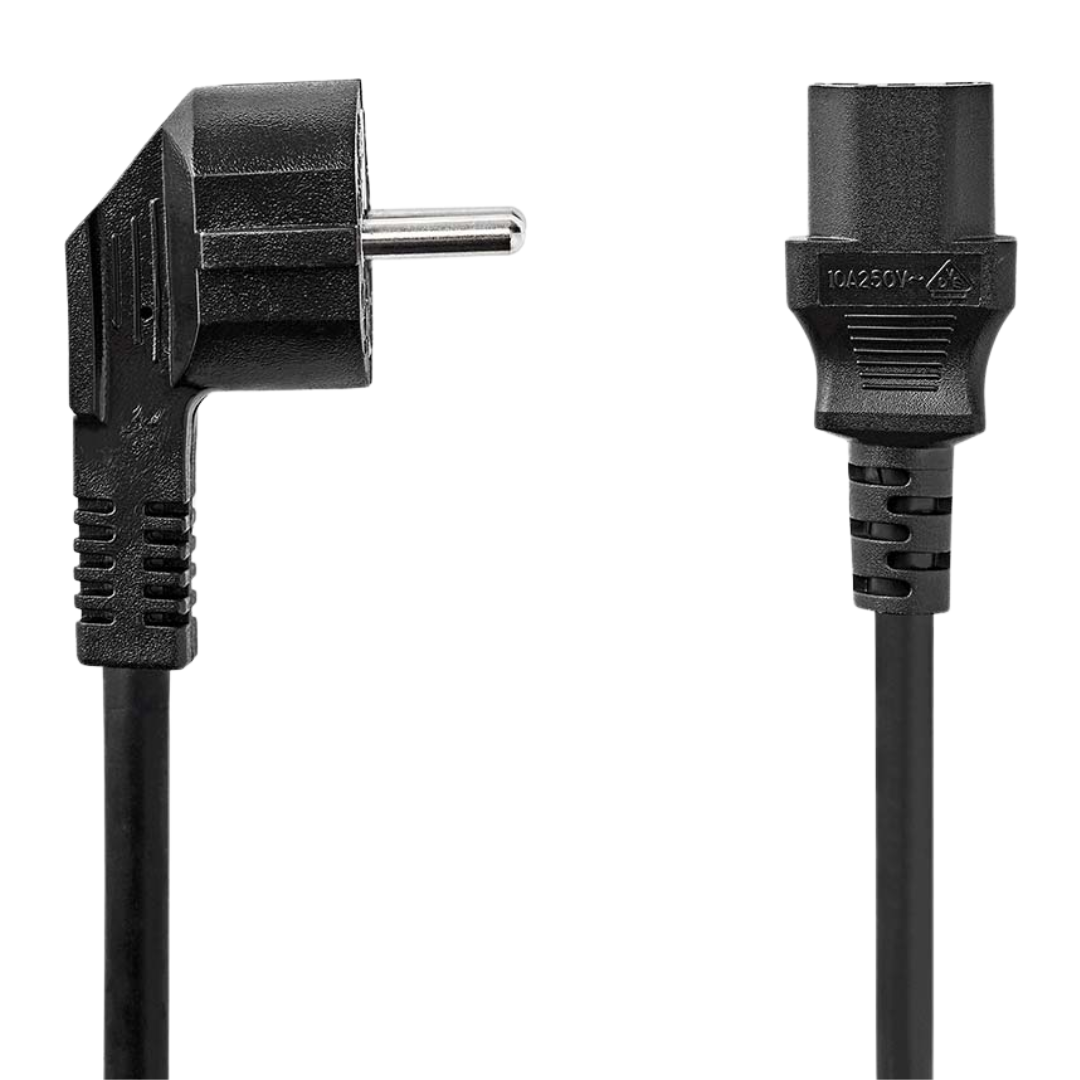Cable de Alimentación de 3 x 1,5 mm  C-13  Schuko Macho 2 Metros