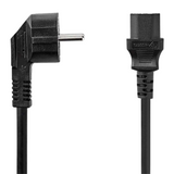Cable de Alimentación de 3 x 1,5 mm  C-13  Schuko Macho 2 Metros