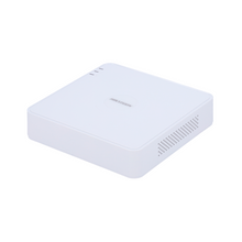 Grabador NVR Hikvision DS-7104NI-Q1/4P(D) de 4 canales PoE 36 W, vista frontal
