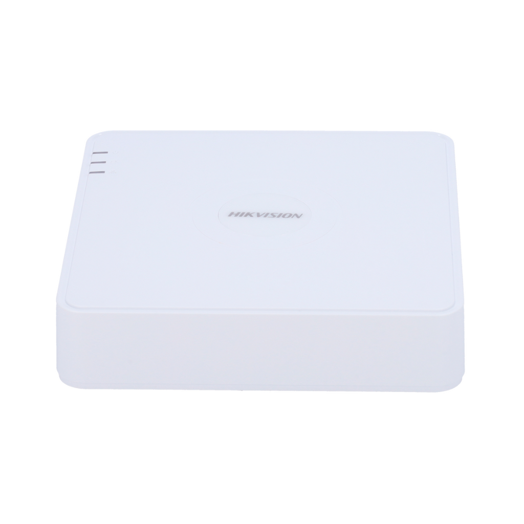 Grabador NVR Hikvision DS-7104NI-Q1/4P(D) 4 canales PoE 36 W, vista lateral