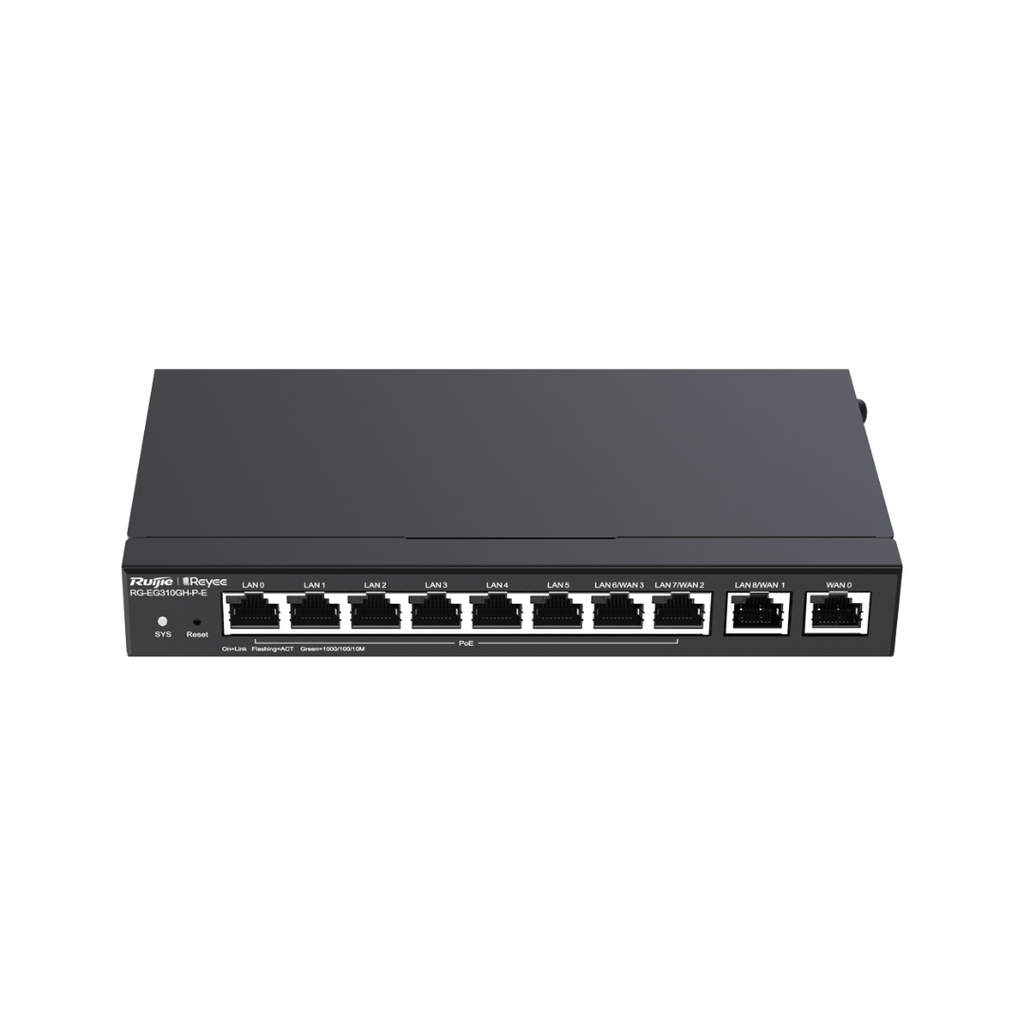 Reyee PoE Router Controller 9 GE LAN Ports + 1 GE WAN Port 1500 Mbps 