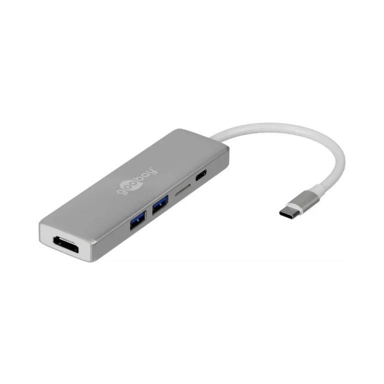 ADAPTADOR USB-C A HDMI+2xUSB3.0+MICROSD