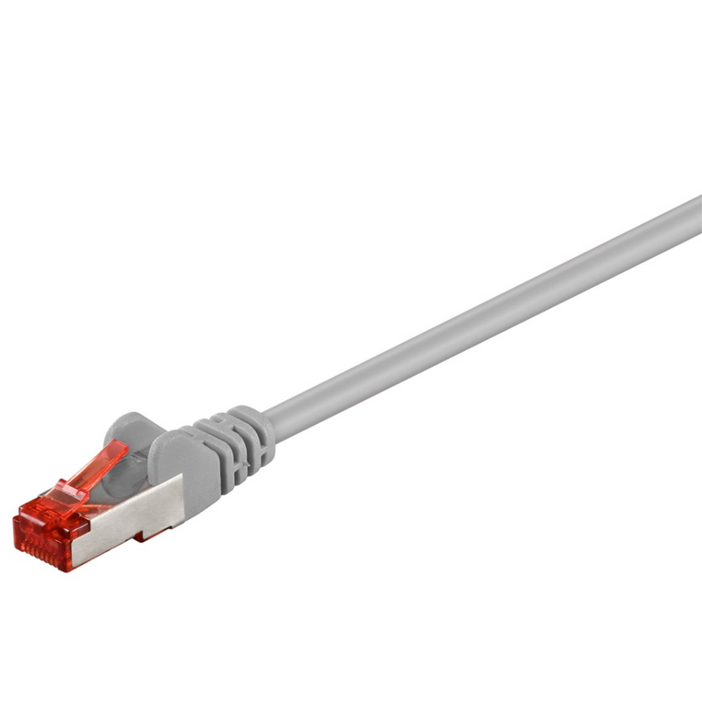 CAT 6 Patch Cable S/FTP (PiMF), grey, 2m, CU LSZH