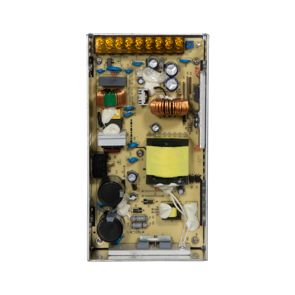 Fonte de alimentação comutada, entrada CA 100V 240V, saída CC 12V / 20A (240W), proteção por fusível rearmável. 