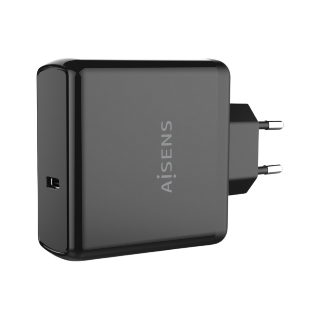 Carregador PD3.0 QC3.0 com 1 porta USB-C de 60 W, preto