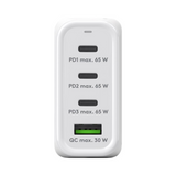 Cargador rápido multipuerto USB-C™ PD GaN (68 W) blanco